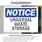 Signmission Universal Waste Storage, 7 in W x Rectangle, Vinyl Decal OS-2PACK-NS-D-57-L-18773 - alternate 6